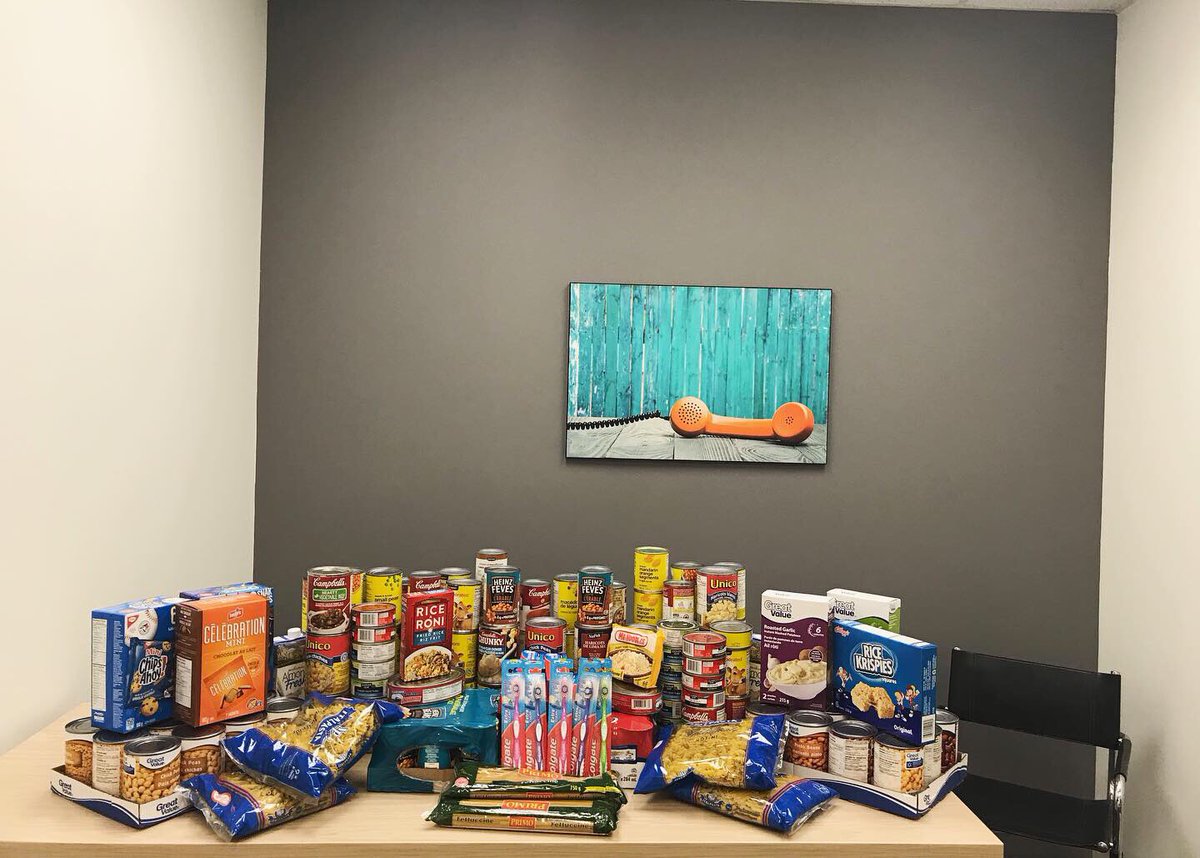 HANSAmedLimited's tweet photo. With the entire HANSAmed team together this past week, we thought this would be the perfect opportunity to make a difference. Together we collected over 200 food items to donate to the Mississauga-based charity, Canadian Food For Children (CFFC)! 🎉😊🥫
.
.
.

#HANSAmed #GiveBack https://t.co/s723gi5mni