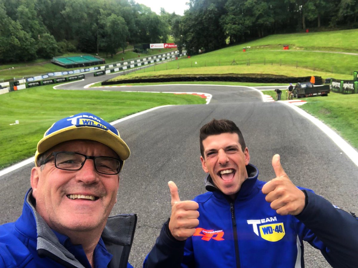 GRMotoSport's tweet photo. Claudio has been checking out the @CadwellPark mountain ahead of this evenings @OfficialBSB test ... #teamwd40 #cadwellbsb https://t.co/KzGAIcht56