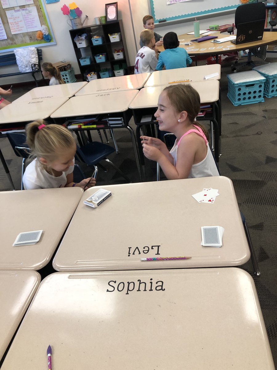We loved playing the card game Make 10 to practice our fact fluency! Thanks for the fun idea <a href="/mathcoachsteph/">Stephanie Reeder</a> 😊#mathisfun