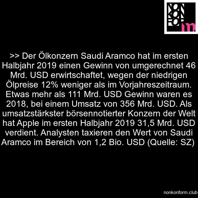#Öl #BinSalman #Aramco #FossileEnergie #Vision2030 #Börsengang #Transformation #Ölfeld #Petrodollar #Klima #RelianceIndustries