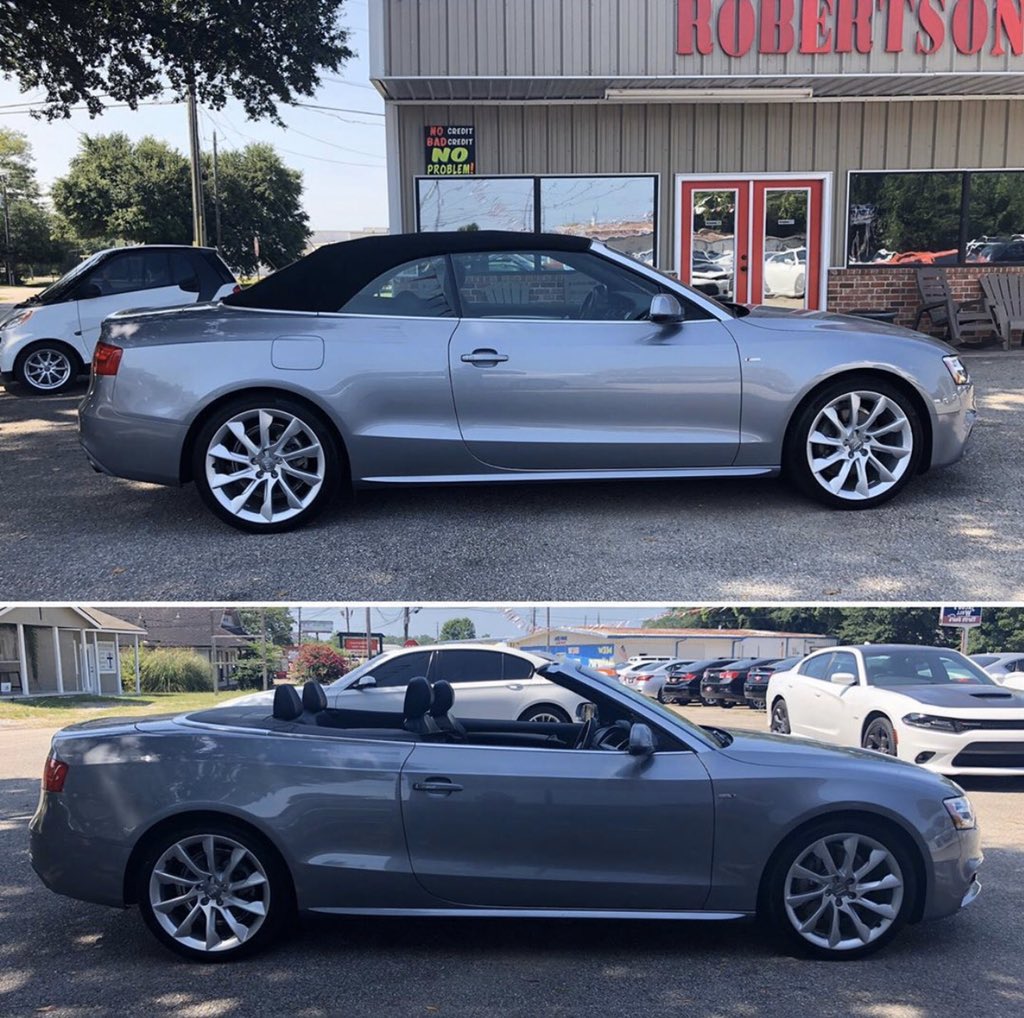 RobertsonBroth1's tweet photo. 2015 Audi A5 PREMIUM PLUS
Cabriolet Quattro 2.0T Turbo Charged ‼️‼️Only 15k miles‼️‼️ #audi #audia5 #usedcars #picayune #robertsonbrothersusedcars https://t.co/W5fQDmZLXH