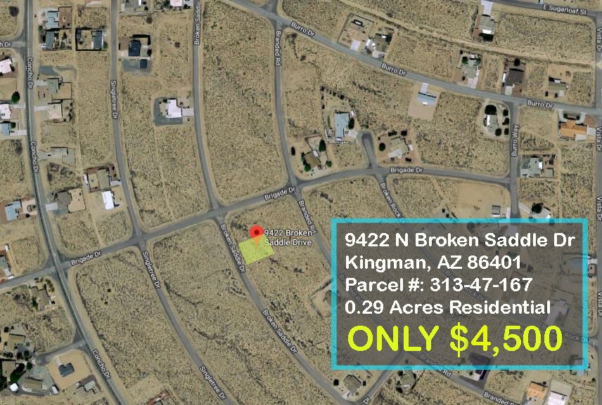 #Land for Sale!
9422 Broken Saddle Dr, #Kingman, #AZ

Visit: starpartnersrei.com/rei-crm/crm-00…

#LandforSale #PropertyforSale #Residential