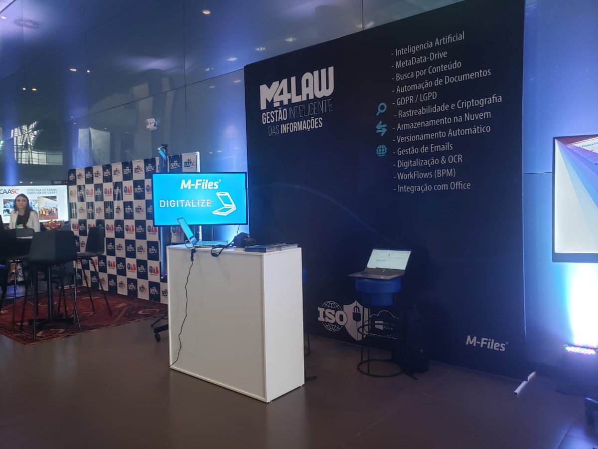 _M4law's tweet photo. Estamos na @softplanonline participando da ADV Conference 2019 criando novos #M4lovers 
@M_Files https://t.co/VH9ORxWLpb