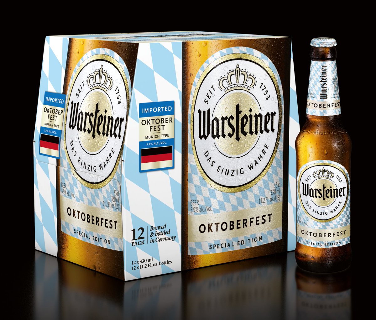 Edition Oktoberfest. Richer, deeper flavor. Just as drinkable. And it's here. Find one today: bit.ly/2YAirO0 #warsteinerusa #oktoberfest