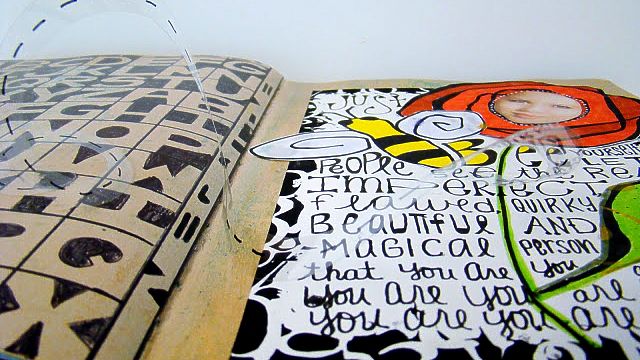 ArtsGrafix's tweet photo. BEE #creative with #grafixduralar embellishment in your #artjournal! Designed by #SandeeSetliff https://t.co/jR3pT44SjR https://t.co/grgPU1z7JC