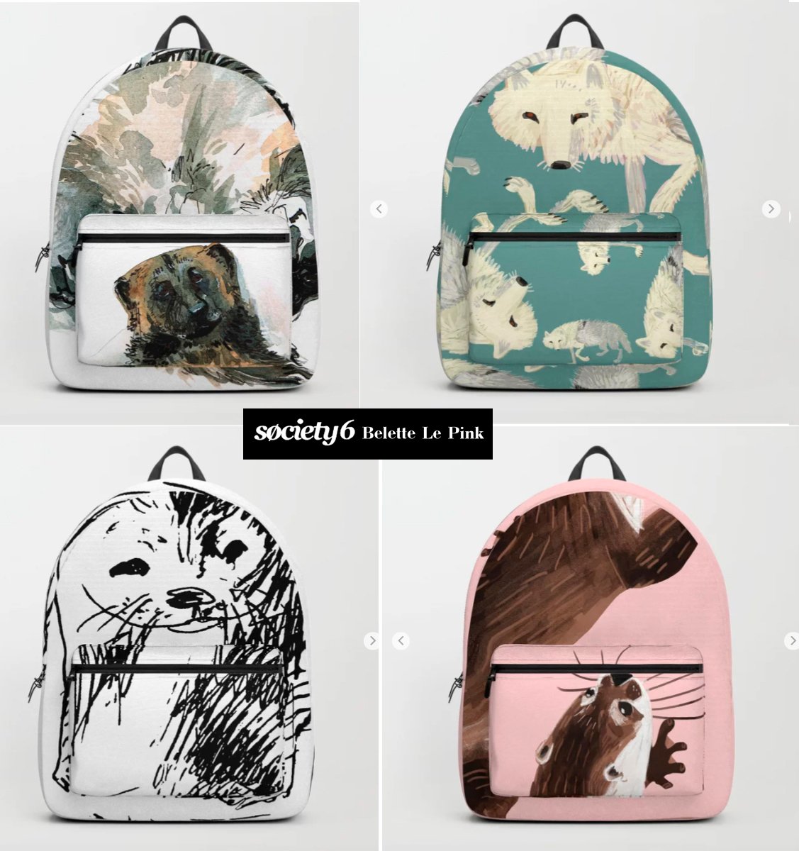 BeletteLePink's tweet photo. 30%OFF #bags #baggage #backpacks #totebags #pouches and #dufflebugs on my @Society6
https://t.co/n4nlJZ8ebb
#wolves #weasels #otters and #snowleopards by
@belettelepink
#backtoschool #society6 #animalart #belettelepink #buyart #art #design #ThursdayThoughts #animals #school https://t.co/Y2ssvfbXKS
