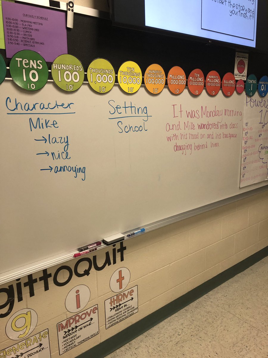 MelissaTamargo's tweet photo. We started a class wide story to build a love of writing. The kiddos loved it!!! More to come! #sunraysoars #sunrayscores https://t.co/IhIob8g0co
