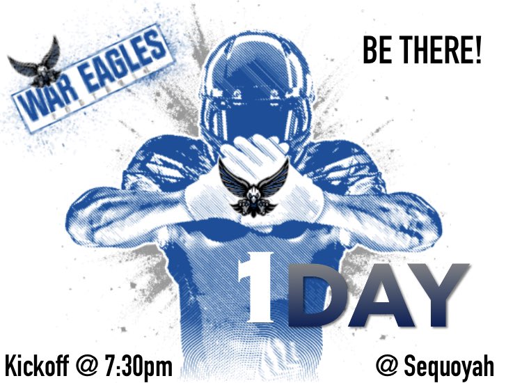 sofofootball's tweet photo. Counting down the hours and minutes until War Eagles Football! 🥁 @SFHS_Football @thesofomob @SoFoCheer @SouthForsythHS @KeithGravitt https://t.co/tx8y3Aeae3