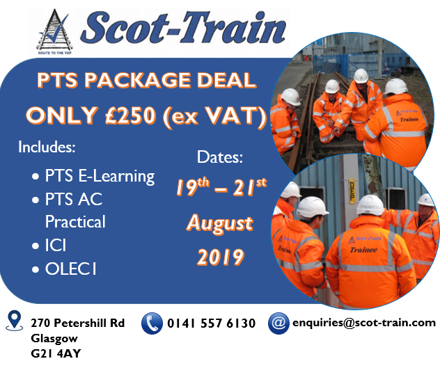 SWGRjobs's tweet photo. Our Training Company Scot-Train are offering a PTS PACKAGE DEAL 🤩! To book call the team on 0141 557 6130 😄!

#swgr #scottrain #training #courses #competencies #pts #ptspackagedeal #ptselearning #ptsacpractical #ici #olec1 #glasgow #scotland #uk #sqaapproved #rail #railway https://t.co/leqSHKGT2U