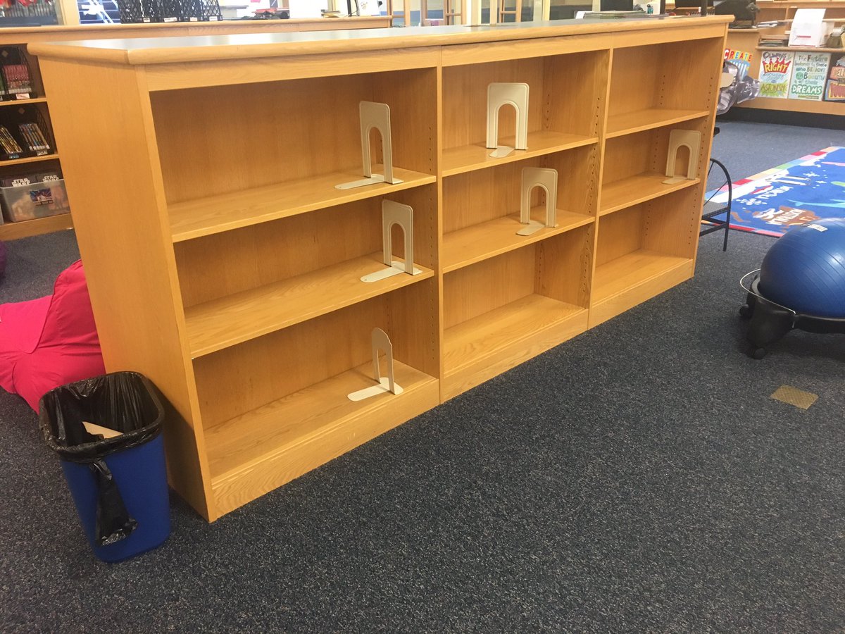 malnsol's tweet photo. Tearing up the picture book section @GlasgowMS to increase circulation and make it user-friendly! #stacksfordays Can’t wait to reveal my final projects! #GMSbelieves https://t.co/hzcZ2fpepB