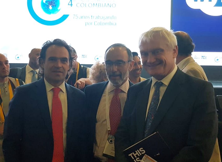 Peter Tibber (@petertibber) on Twitter photo A 11 días de mi partida, me despido de #Medellín con mi participación en la apertura del #CEC2019 de <a href="/ANDI_Colombia/">ANDI</a>, en compañía del ministro <a href="/grahamstuart/">Graham Stuart MP</a>, <a href="/BruceMacMaster/">Bruce Mac Master</a> y <a href="/FicoGutierrez/">Fico Gutiérrez</a>. Continuaremos facilitando oportunidades de comercio e inversión. 🇬🇧🇨🇴 #FarewellColombia A 11 días de mi partida, me despido de #Medellín con mi participación en la apertura del #CEC2019 de <a href="/ANDI_Colombia/">ANDI</a>, en compañía del ministro <a href="/grahamstuart/">Graham Stuart MP</a>, <a href="/BruceMacMaster/">Bruce Mac Master</a> y <a href="/FicoGutierrez/">Fico Gutiérrez</a>. Continuaremos facilitando oportunidades de comercio e inversión. 🇬🇧🇨🇴 #FarewellColombia