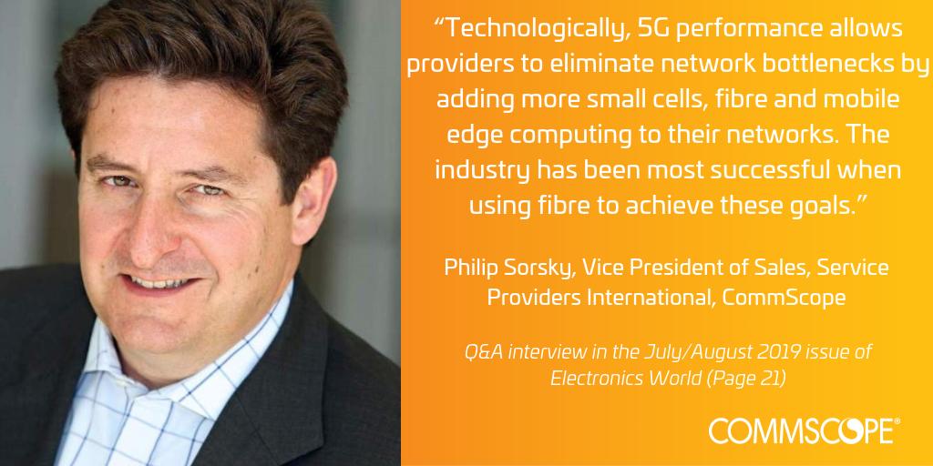 CommScope's tweet photo. Read what our @PhilSorsky has to say about the advancements of #5G in this @ElectroWo article. (Flip to page 21) https://t.co/Q6zjuhANrH #pathto5G #technology https://t.co/WI0xH8CJK6
