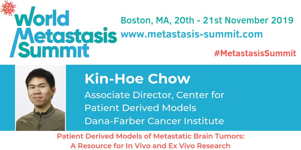 MetastasisWS's tweet photo. Introducing our first #MetastasisSummit speaker, Kin-Hoe Chow, Associate Director at the Center for Patient Derived Models @DanaFarber. https://t.co/Pjo6hAtVIe