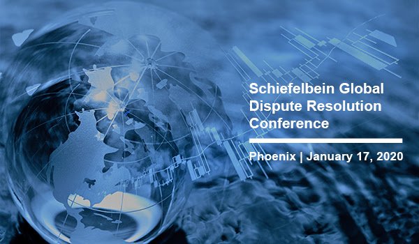 The 2nd Annual Schiefelbein Global Dispute Resolution Conference will be held <a href="/ASUCollegeOfLaw/">Sandra Day O’Connor College of Law at ASU</a> in Phoenix  1/17/20. Top lawyers, arbitrators, mediators, academics &amp; leaders at arbitration institutions will engage in discussions on timely issues in international dispute resolution
