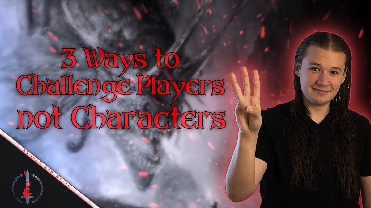 SwordsMagicDND's tweet photo. This weeks TLDR GM Edition is all the 3 Aspects to Challenging your Players not Characters. I think its important that we challenge the players sometimes not just rely on their characters magical feats. Full episode here: https://t.co/mVes0dZzRR

#dnd #dnd5e https://t.co/XxCrNUpdZh