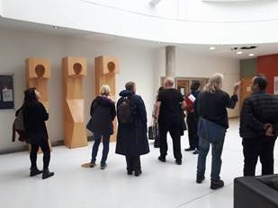 oldoakparkroyal's tweet image. Acknowledging the weather ☔ the programme for y'day's Talking &amp;amp; Exploring walk was brought indoors with a visit to see the art at the Central Middlesex Hospital and Victoria Care Centre!  Sign up to the next free walk: 14 Sep bit.ly/31743P0 funded by #OPDC small grants