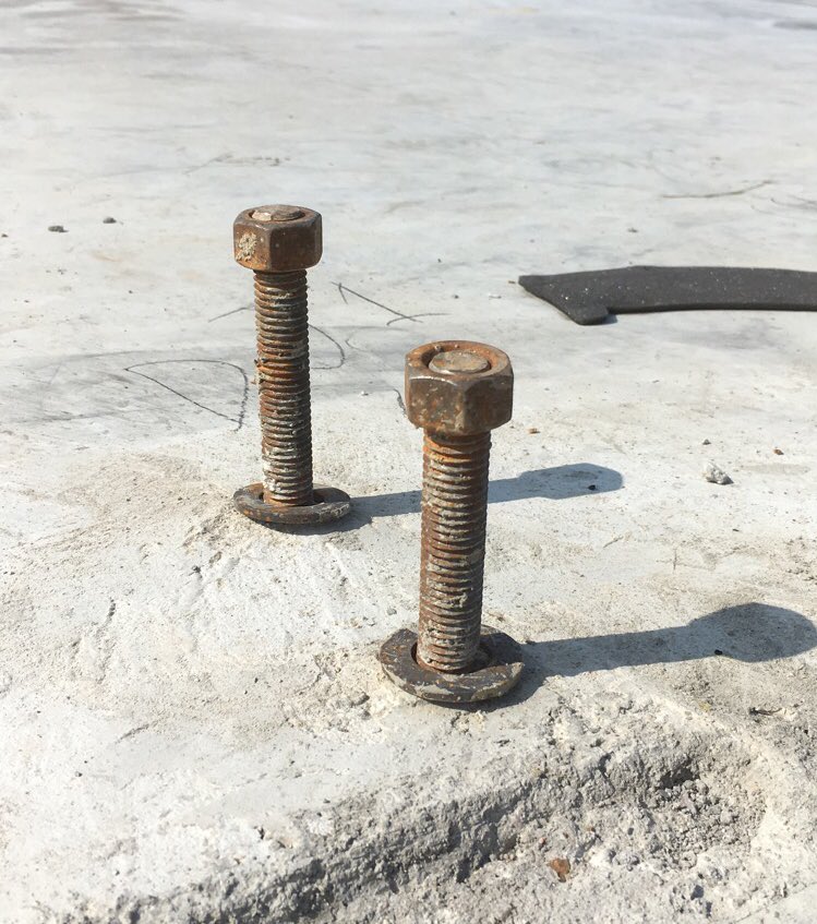 When you’re building a #PEMB it’s not a bad idea to specify the use of galvanized anchor bolts. These are only 2 weeks old and you see they’re already rusting.
