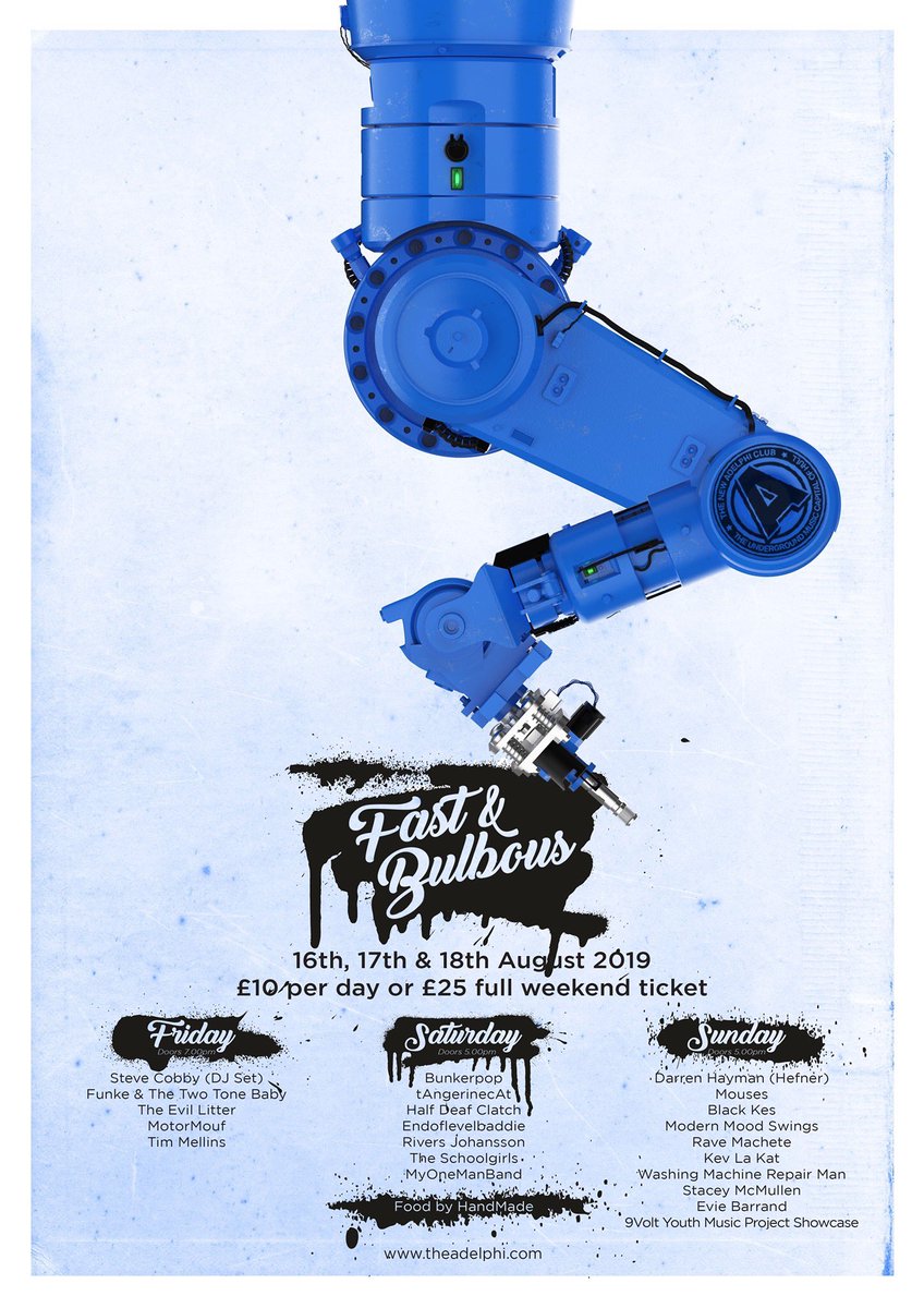 The Evil Litter (@evillitter) on Twitter photo Super chuffed to be playing ‘Fast And Bulbous’ weekender! Help out our friends at <a href="/TheAdelphiClub/">The New Adelphi Club</a> Food by <a href="/handheldathome/">Handheld @ HOME</a> What’s not to like?? Super chuffed to be playing ‘Fast And Bulbous’ weekender! Help out our friends at <a href="/TheAdelphiClub/">The New Adelphi Club</a> Food by <a href="/handheldathome/">Handheld @ HOME</a> What’s not to like??