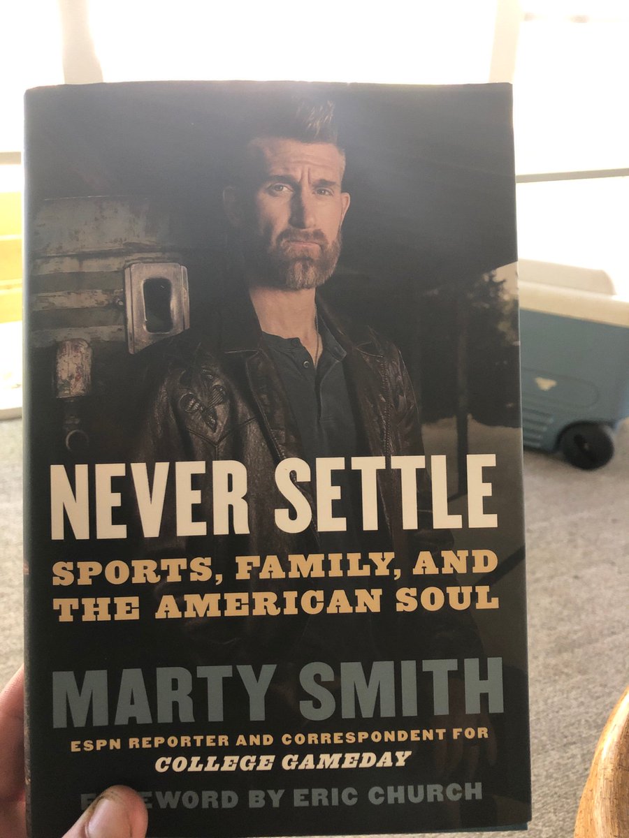 RedneckSportGuy's tweet photo. @MartySmithESPN #NeverSettle has been a damn gripping read and given me some much-needed perspective over the last week. No one else will define my life.  

Thanks brother, from an original 406er. https://t.co/yKWexXk4ge