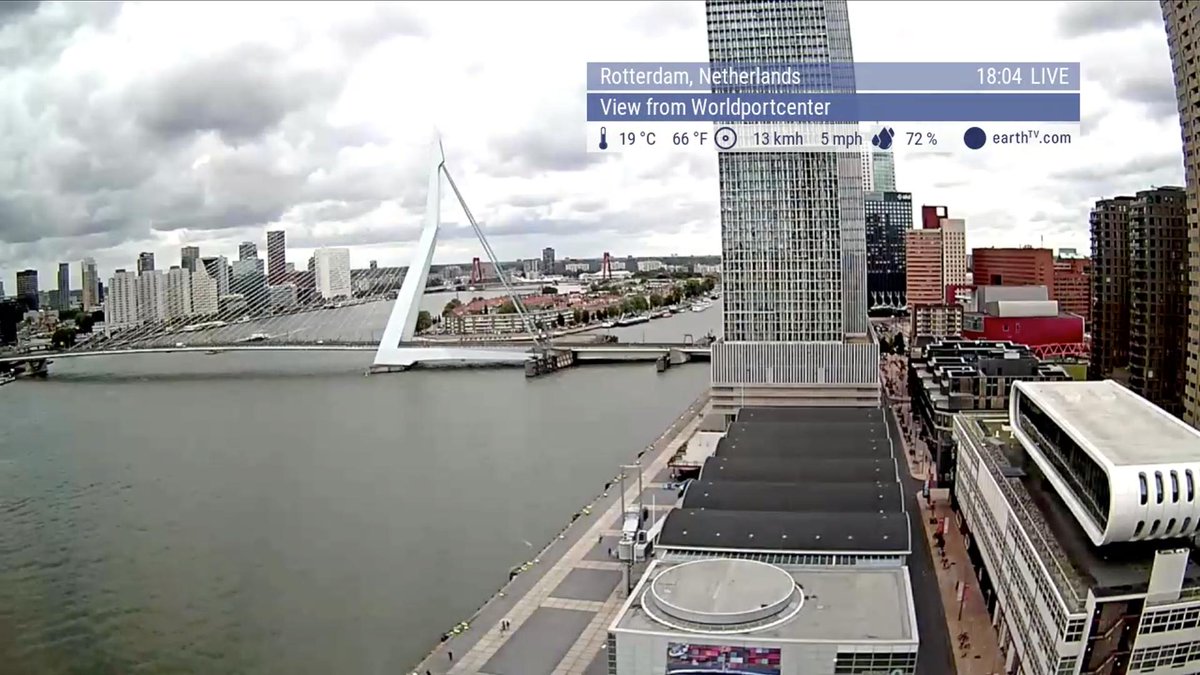 TheiKevin's tweet photo. Rotterdam, Netherlands
View from Worldportcenter
#earthTV #TheWorldLive https://t.co/SRhEAPrIU4
