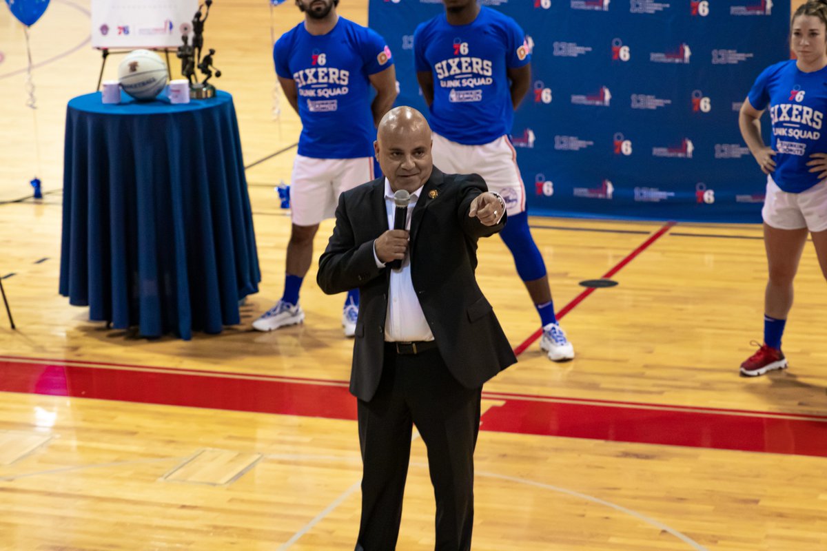 SIXERSSTRONG's tweet photo. Yesterday, the @sixers Youth Foundation celebrated their investment in @CHAACamden's HoopHers program, which was founded in partnership with @PhillyYouthBB. 

This eight-week summer program features both on-court and in-classroom programming for more than 50 Camden area girls. https://t.co/gKMplPz8ng