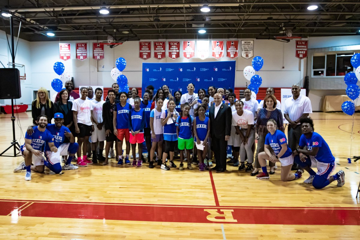 SIXERSSTRONG's tweet photo. Yesterday, the @sixers Youth Foundation celebrated their investment in @CHAACamden's HoopHers program, which was founded in partnership with @PhillyYouthBB. 

This eight-week summer program features both on-court and in-classroom programming for more than 50 Camden area girls. https://t.co/gKMplPz8ng