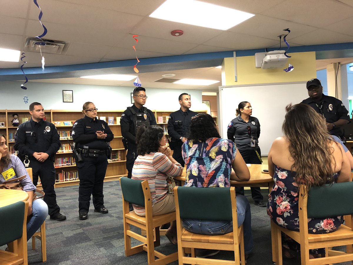 epriet02's tweet photo. Thank you to Mrs. Hansen, District Security and Our board member for providing parents with vital information about safety during Coffee with the Principal. It takes a community to keep all our children safe!🐝 @HHeights_ES @SOCORROISDPD1 https://t.co/ThDUMuueDR