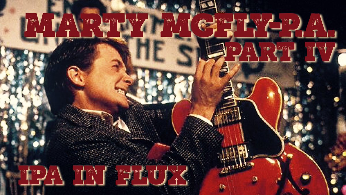 Tapping tomorrow at noon! Get this next in our rotating series of all things IPA before it disappears, Marty McFly-P.A. Part IV. Great Scott! #drinkwittybeer #backtothefuture #ipa #timetravelwithbeer #drinkcraftbeer