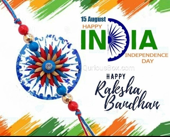 QuriousBox's tweet photo. Greetings to everyone on the occasion of our Independence Day and Rakshabandhan! 
#IndependenceDay2019
#HappyRakshaBandhan2019 
#QuriousBox https://t.co/mUOBKI0OJM