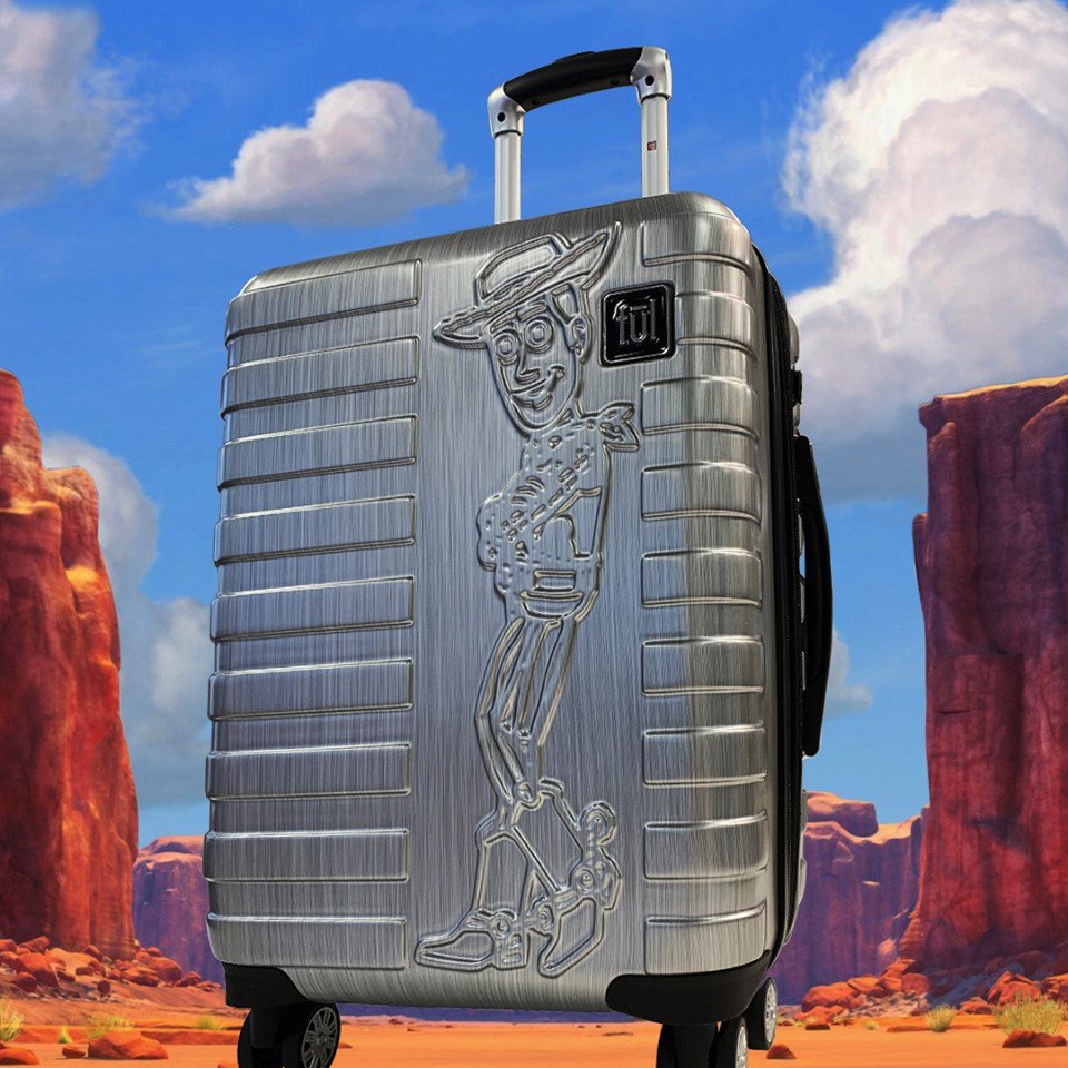 Reach for the Sky!

Our New Toy Story Woody Carry-on Roller stands tall with features:

Strong ABS body shell, external USB recharging port, divided main compartment with zip mesh pockets, compression straps and 2 inch expandable gusset to pack even more!