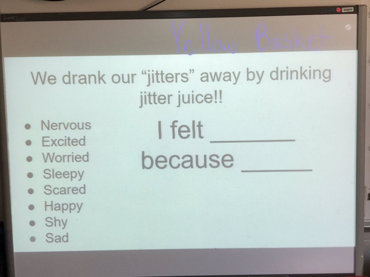 TeamMossRBE's tweet photo. How are you feeling on the #fdos2019? We had all sort of emotions! We talked about them, wrote about them &amp; then washed them away by drinking Jitter Juice! #WeAreRBE https://t.co/8wzSG2H4iG