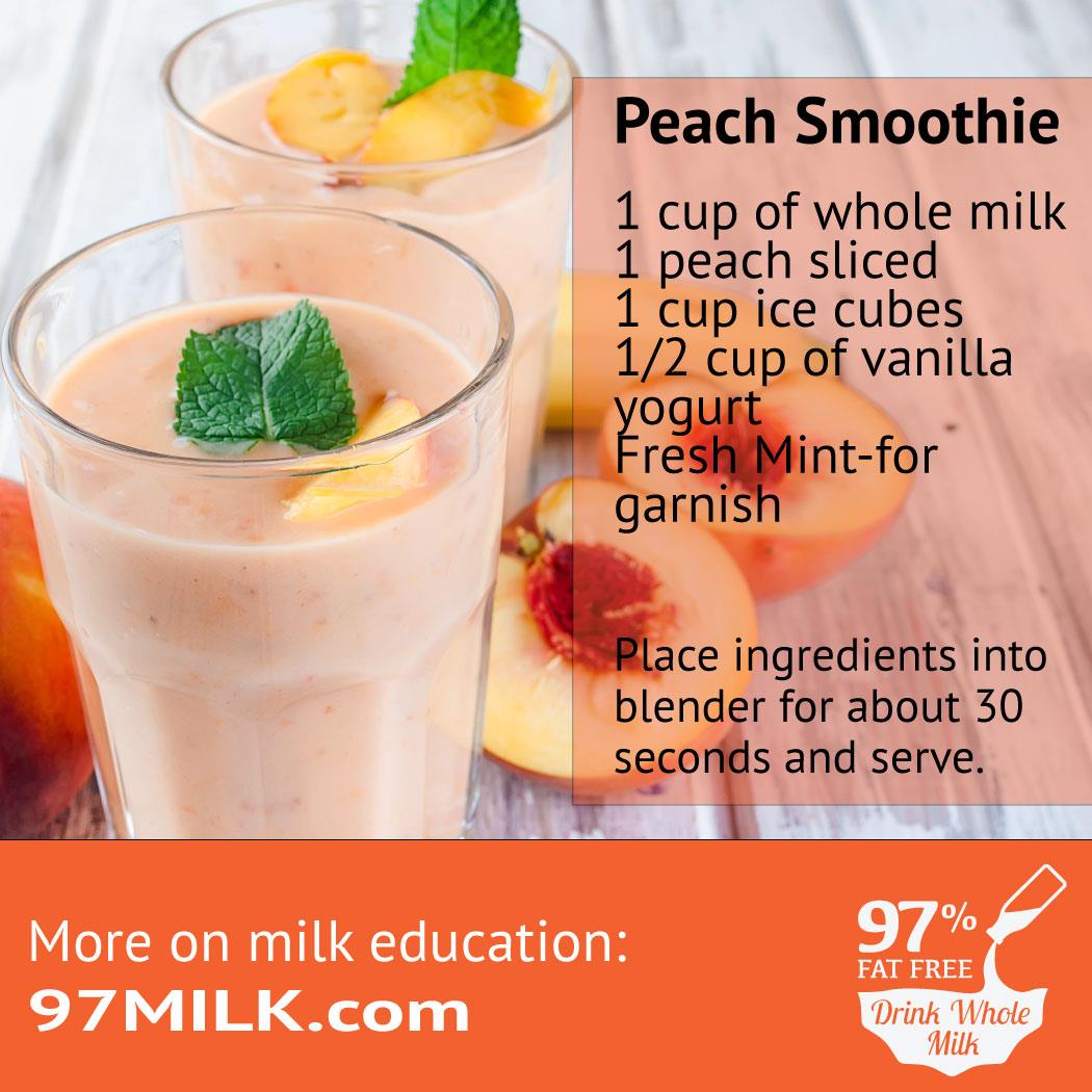 97milk1's tweet photo. Peaches are in! #lovewhatsreal #dairy #wholemilk #smoothie #yum #yummy #97PercentFatFree #100PercentNutritious #NaturallyDelicious https://t.co/mGTfEegR22