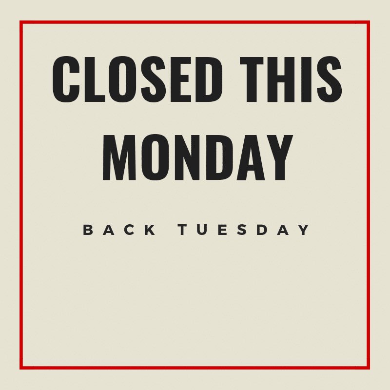 TemeValLaundry's tweet photo. Apologies for the inconvenience - the counter will be closed on Monday 19th August.

Emails will still be monitored if you need to contact us. https://t.co/Y6onr402pr