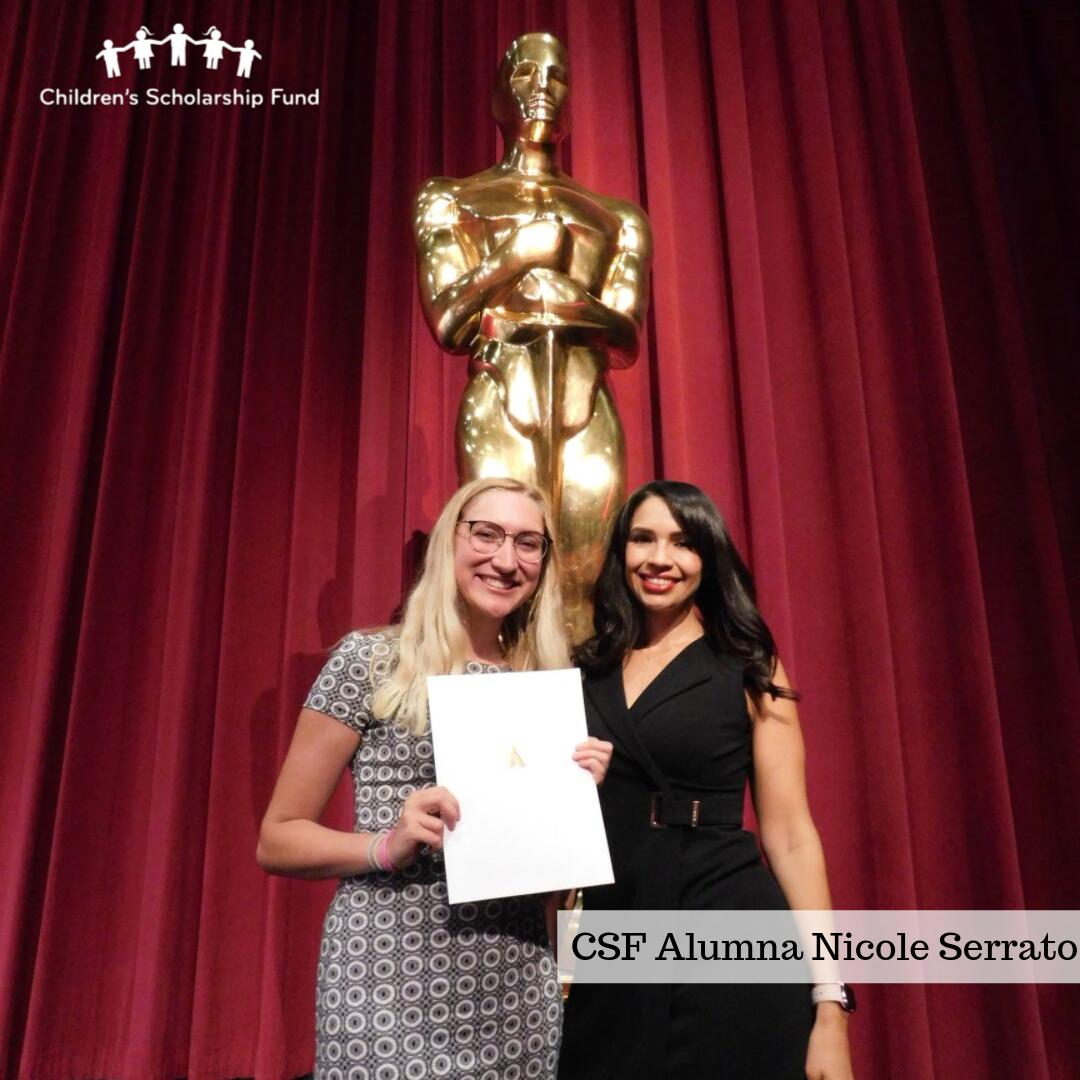 CSFNational's tweet image. Congratulations to CSF Alumna @ANicoleSerrato on completing 2 summer internships in LA w/Millennium Films &amp;amp; The Academy Gold Program. Nicole will be entering her senior year at The City College of New York this fall and will graduate in May 2020. #CSFAlumni #CSFSuccessStory