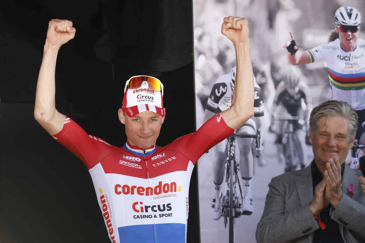 Victory percentage of Mathieu van der Poel <a href="/mathieuvdpoel/">Mathieu Van der Poel</a>, a.k.a. The Cycling Cannibal Chameleon, in 2019 (in official races on UCI-calendar):

Cyclocross 12/12 = 100%

Mountainbike 14/16 = 87,5%

Road 7/16 (after stage victory in stage 1 #ArticRace) = 43,7%

Total 33/44 = 75%!!