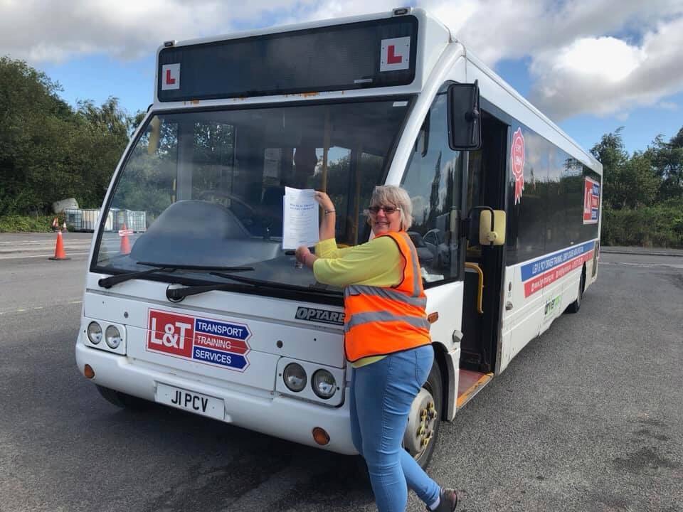 LandTTransport's tweet image. Well Done to Karen Cooke on passing her Cat D this morning first time 🚍🚍#catD #busdriver #busdrivertraining #passedfirsttime