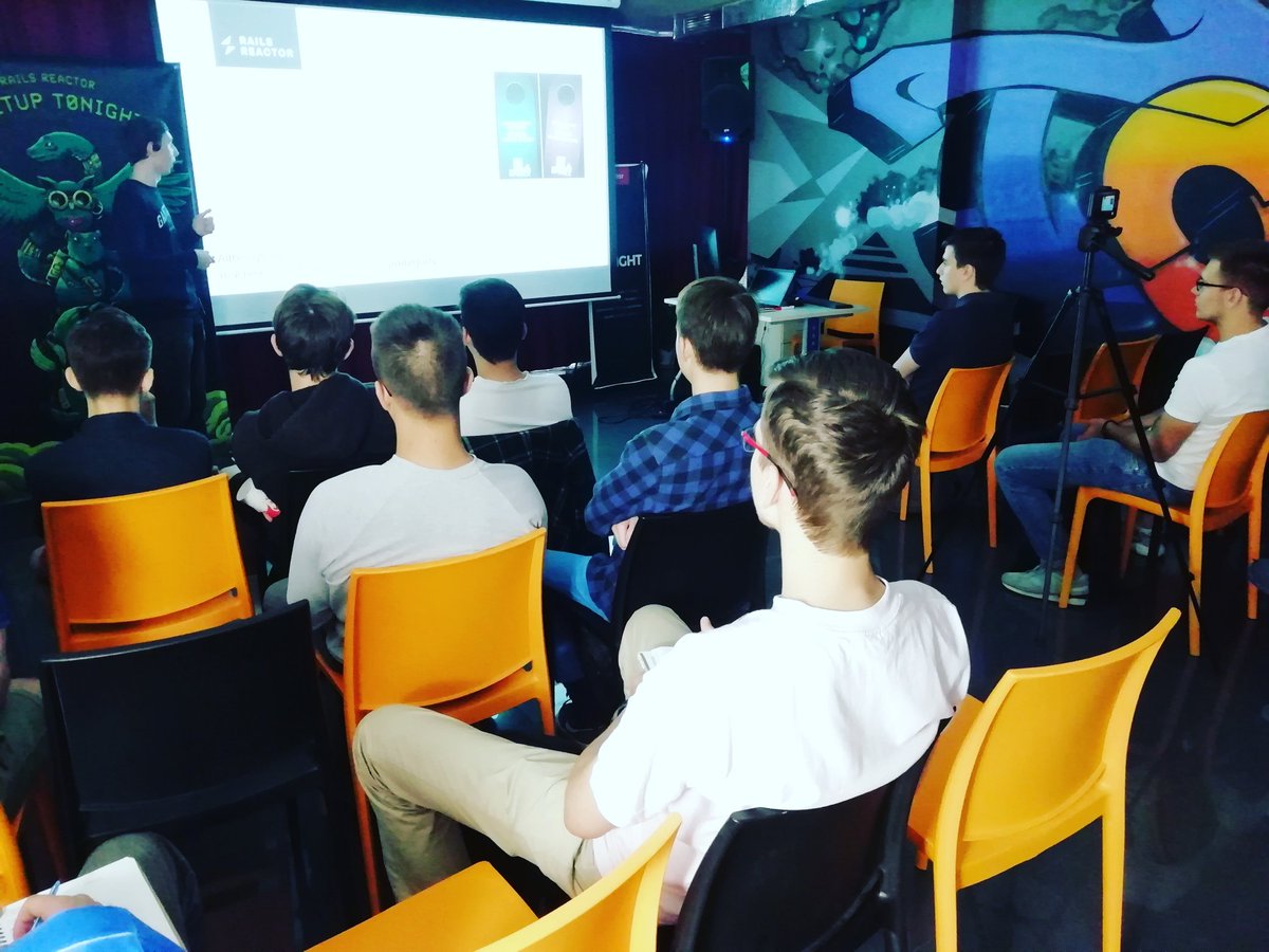 proxet_com's tweet photo. Today we’re listening to Roman Shaptala speak about Introduction to Natural Language Processing at #RRMLSchool #RailsReactor https://t.co/zZ3MC5OyOm