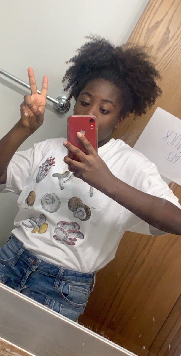jaelynhalee's tweet photo. The best luck I had all summer was finding a shirt that had a good selection of mushrooms on it. https://t.co/a5S1sDAEfP