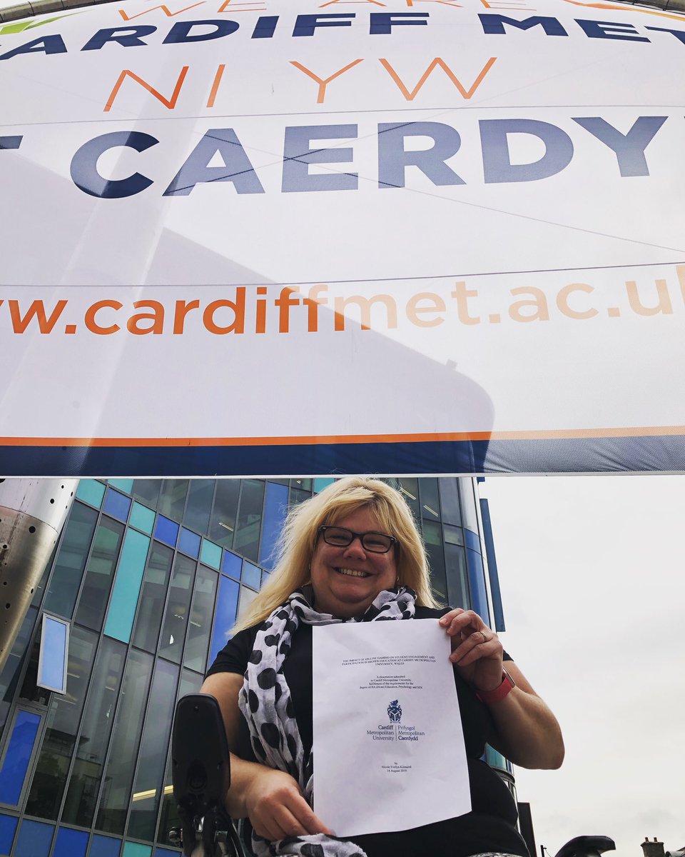 disabledaver's tweet image. The obligatory #dissertation photo once hand-in or uploaded to moodle has taken place with a @cardiffmet @CardiffMetCSE @CMetEPSEN sign! Found right in the middle of Cardiff #Cardiffmet #dissertationhandin #nextadventure