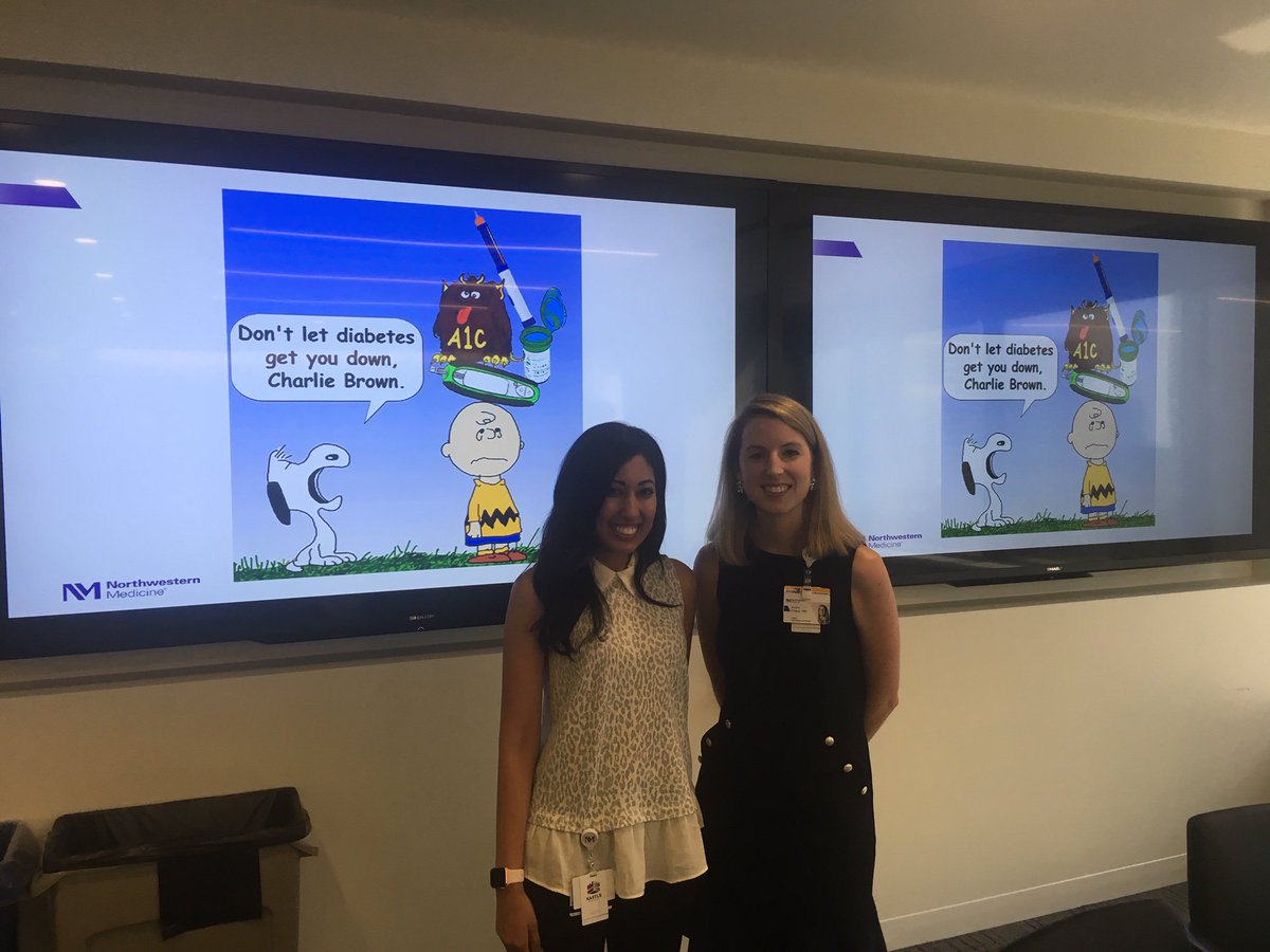 NU_IntMed's tweet photo. (2 of 3) on #IAHD: We had superstar fellows Grace Prince, MD and Marriam Ali teaching hyperglycemia management! Thanks ladies! #WomenInMedicine #PrimaryCare #residency @NMEndocrinology https://t.co/26oCfWbo0p