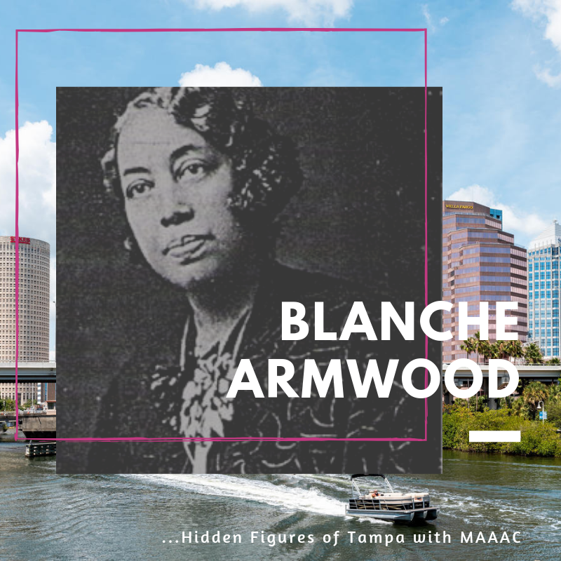 MAAACTampa's tweet photo. Do you know the woman behind the name? 
Blanche Armwood-yes, Armwood High School-educator, activist and 1st Black woman in the state of Fl. to graduate from an accredited law school. Armwood is also founder of 5 Household Industrial Arts Schools for Black woman in 5 states #TBT https://t.co/uq49WZtNfa