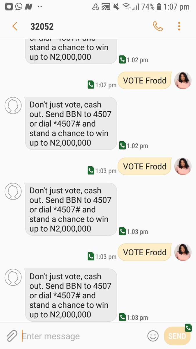 sidik4all's tweet photo. VOTE Frodd 32052
#onemillionvoteforfroddchallenge
#bbnaija
#froddnation
#thecompletehousemate @callmefrodd @callmefrodd @ https://t.co/vjuqeoYKKJ