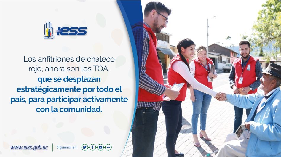 IESS_Loja's tweet photo. #IESSMásCercaDeTi | Los anfitriones de chaleco rojo, que se encontraban en los hospitales del Instituto Ecuatoriano de Seguridad  Social, se potencializan. https://t.co/sw79SNIjB8