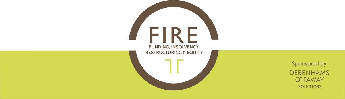 SAVE THE DATE: Our next FIRE event will be held on Wednesday 2 October 2019 at the Crypt <a href="/bleedingheartyd/">Bleeding Heart Restaurants</a> in #London. For more information and to register, please follow the link >> bit.ly/2N1Ca7f  #funding #insolvency #Funding #resturcuring #PrivateEquity