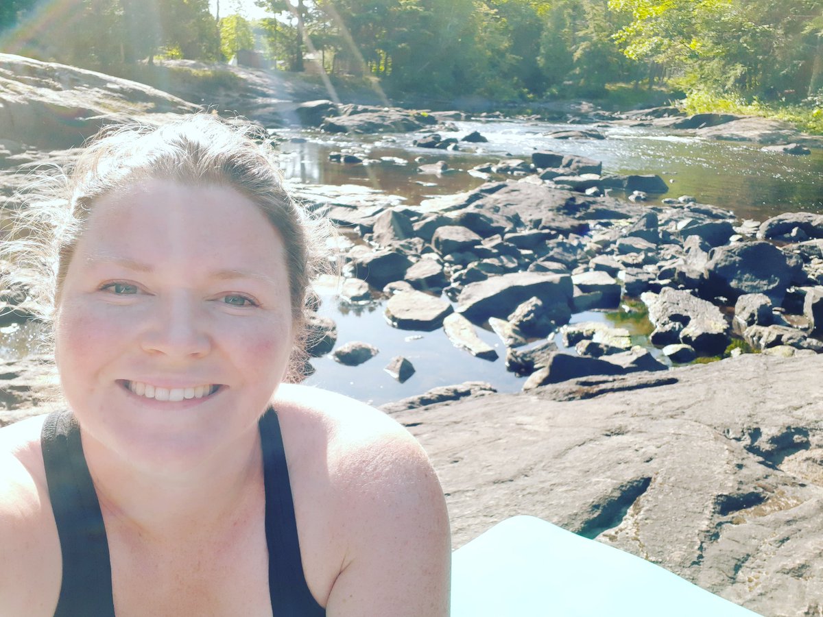 Tanya_Clark_'s tweet photo. Morning yoga on the rocks.

#SummerWaterChallenge
#GetOutToTheWater
#OutsideIsMyBestSide

#RamaFirstNation
#BlackRiverWilderness
#OntLakeCountry https://t.co/OQm05HVjbr