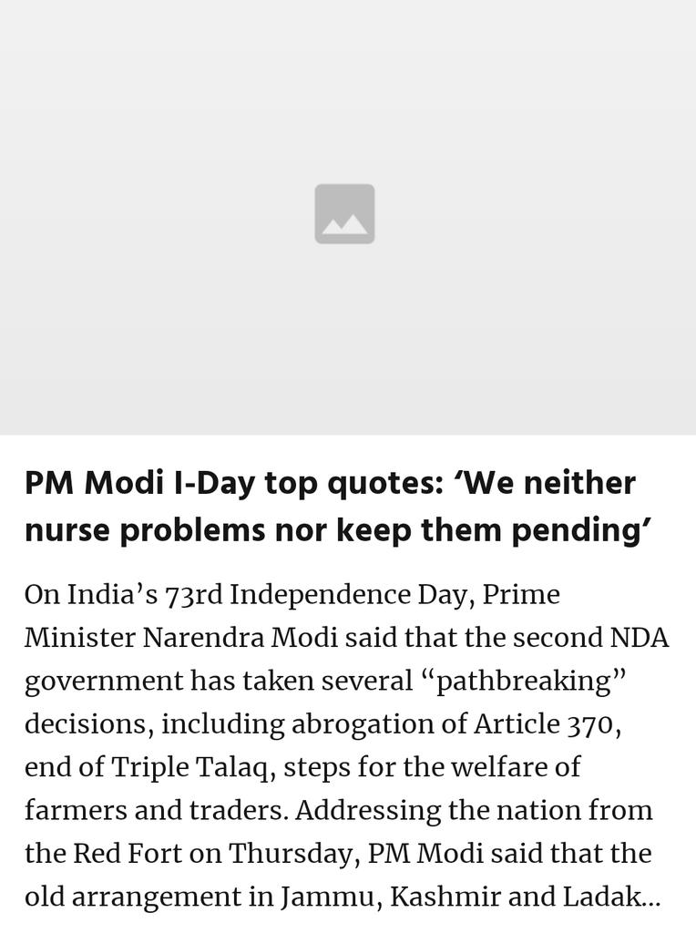 Pankaj_Sharmas's tweet image. PM Modi I-Day top quotes: ‘We neither nurse problems nor keep them pending’

हम ना प्रॉब्लम को पालते और ना ही टालते हैं।

#IndependenceDayIndia
#ModiHaiToMumkinHai
#ModiNationalAddress

indianexpress.com/article/india/…

via NaMo App