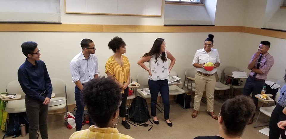 Brown CAC Advisers started training on August 1st with a beach ball ice breaker. Welcome all! <a href="/AdvisingCorps/">College Advising Corps</a> <a href="/AmeriCorps/">AmeriCorps</a> #CollegeAccessPrograms
