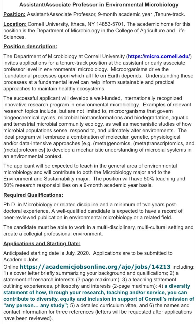 Amazing opportunity! Will miss this dpt. More info: academicjobsonline.org/ajo/jobs/14213