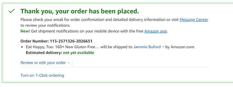JBuford08's tweet photo. OF COURSE!!!  Is there any other way?  I also just pre-ordered Eat Happy Too.....through your link! https://t.co/hfPaJWKsq4
