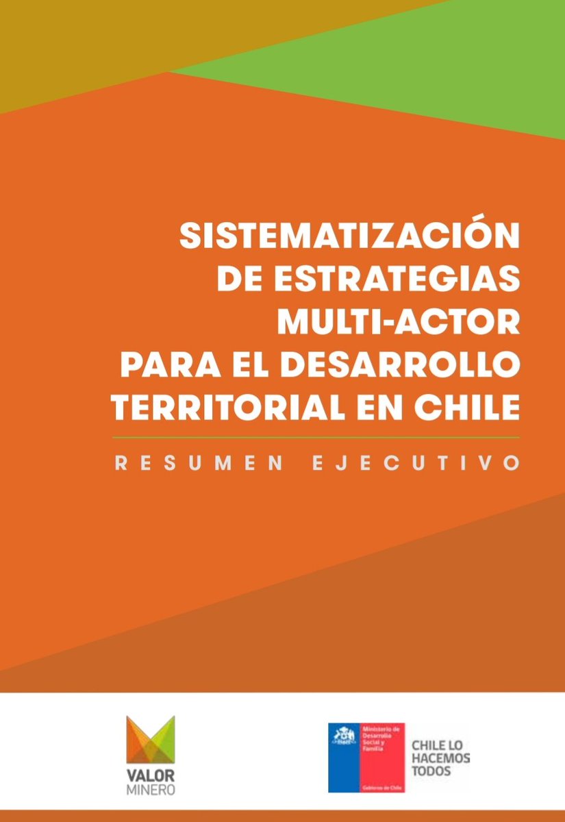 Tras ocho meses, <a href="/ValorMineroCL/">Valor Minero</a>  entrego estudio de sistematización de experiencias multi -actor, en la que revisaron los casos @ProTilTil y <a href="/SomosChoapa/">Somos Choapa</a> . Descarga el documento en dialogoterritorial.cl/site/wp-conten… @dsocial_gob <a href="/dmlynarz/">Danae Mlynarz Puig</a>
